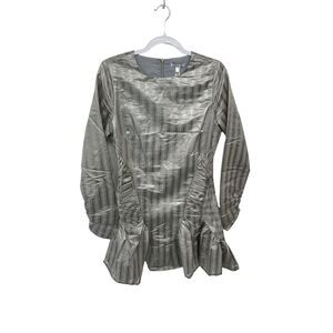 NWT REVOLVE ATOIR Walk Me Home Cocktail Mini Size 6 Dress Metallic Silver